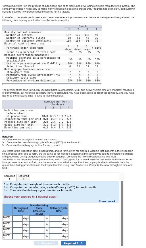 Tombro Industries is in the process of automating
