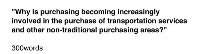 "Why is purchasing becoming increasingly involved