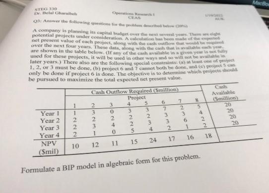 DONT USE EXCEL PLEASE HAND WRITE BIP model as