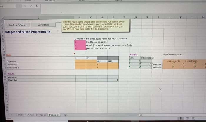 For this Question, i am using excel QM with