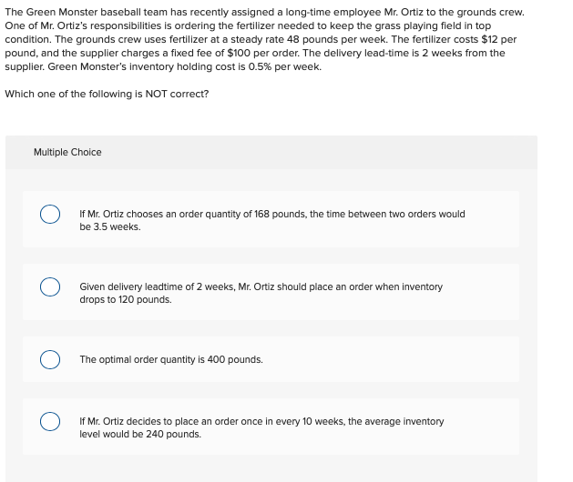 The Green Monster baseball team has recently