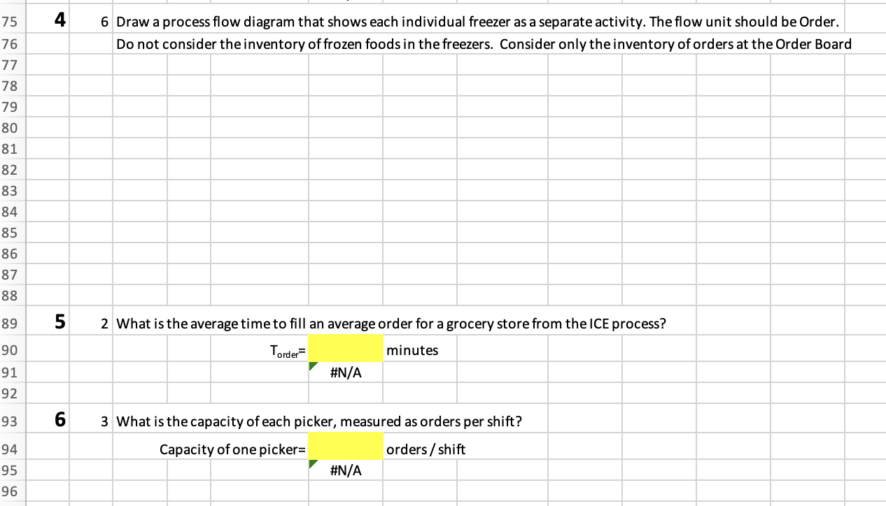 Can someone please provide excel steps with