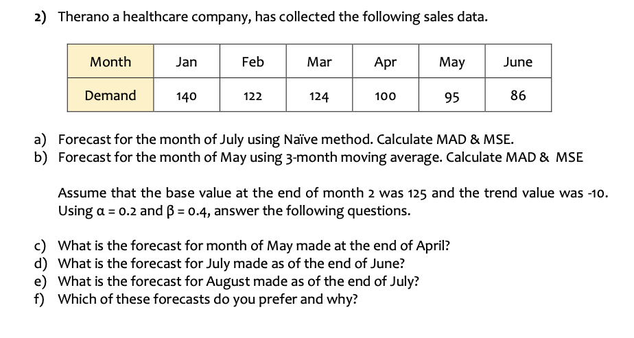 Please write the formulas in Excel and show the