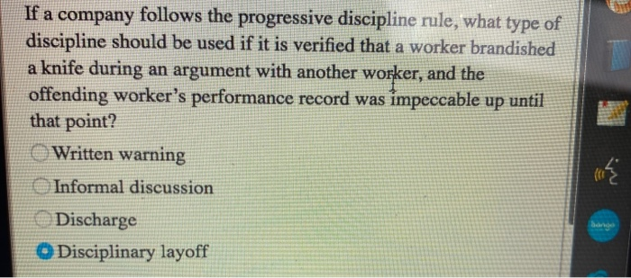 For serious workplace incidences that involve