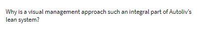 answer must be in 100-200 words Why is a visual