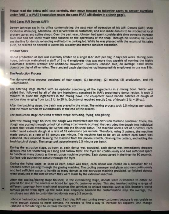 answer 44+45+46 Please read the below mini case