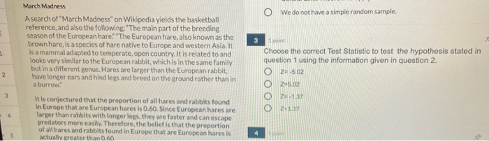 1 1 State the appropriate null and alternative