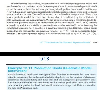 By transforming the variables, we can estimate a