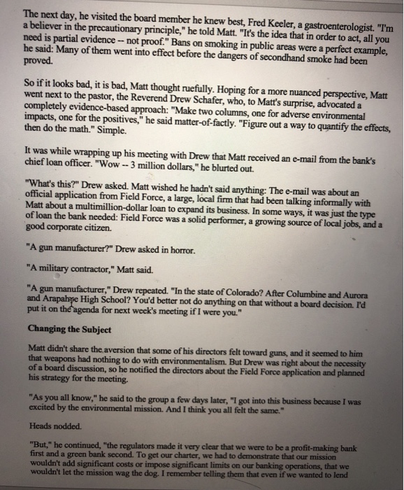 please read the case study and answer the