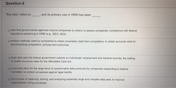 Question 2 2 pts In an interview with Debbie