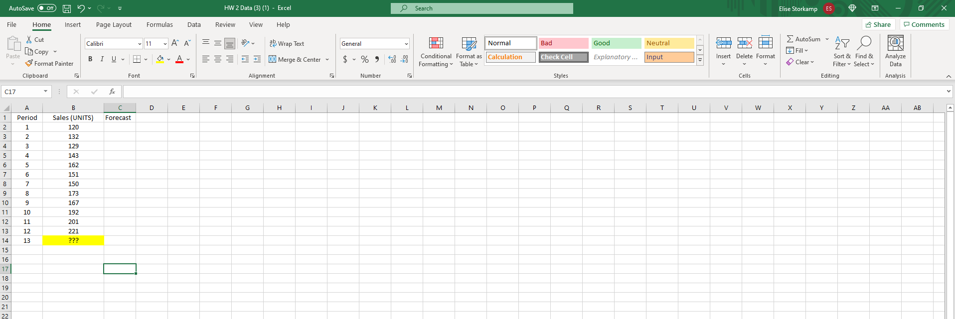 Use the data in the Excel file for this