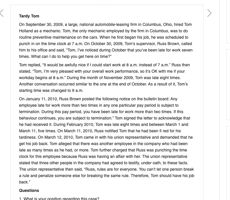 Course: Fundamentals of human resource incident