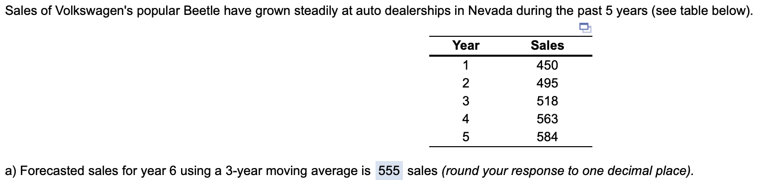 ch. 4 - 19 Sales of Volkswagen's popular Beetle