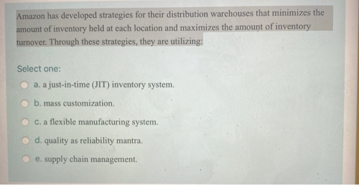 Amazon has developed strategies for their