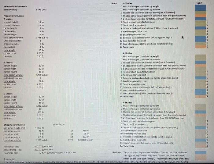 14 Decision. Based on the lowest cost for your