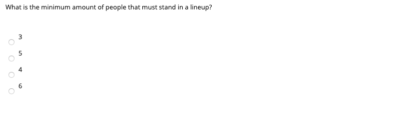 What is the minimum amount of people that must