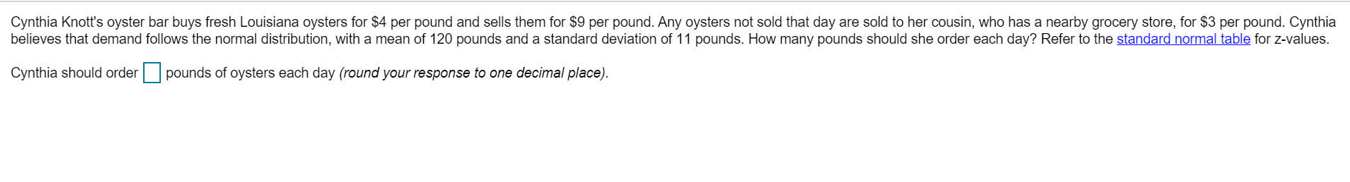 Cynthia Knott's oyster bar buys fresh Louisiana