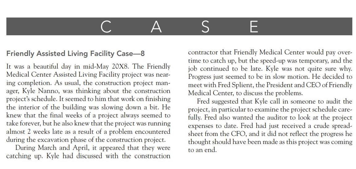 Make an Audit Report for this case Friendly