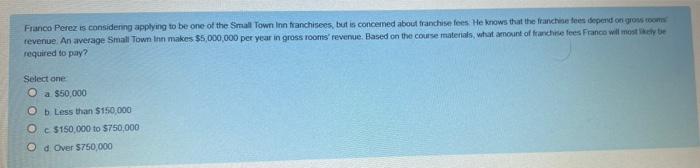 this question is from accomodations management