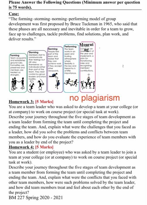 Please Answer the Following Questions (Minimum