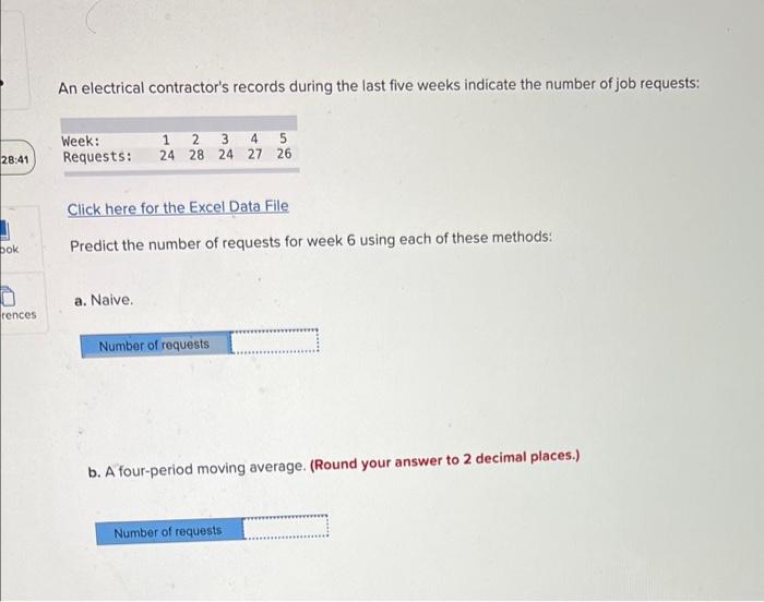 An electrical contractor's records during the