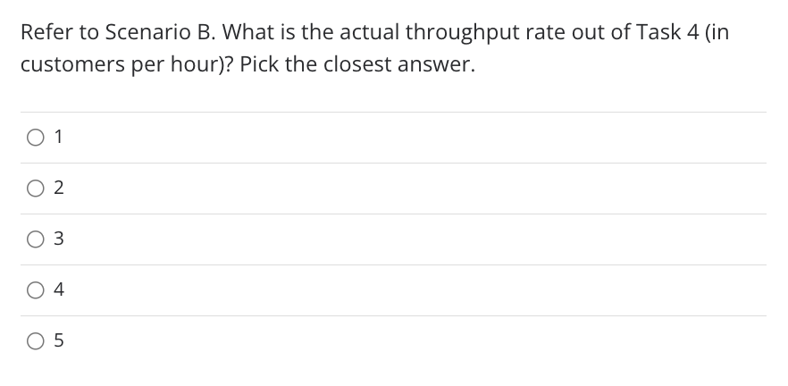 Scenario B: Suppose you are given the process
