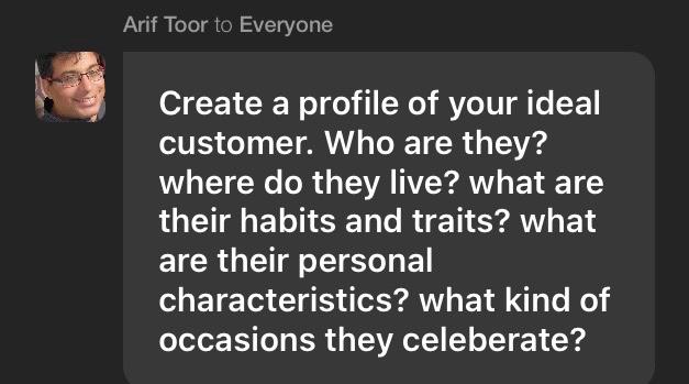 create a profile of your ideal customer if you