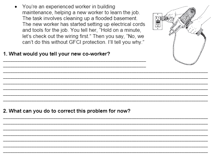 You're an experienced worker in building