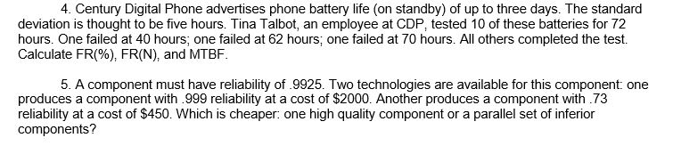 4. Century Digital Phone advertises phone battery