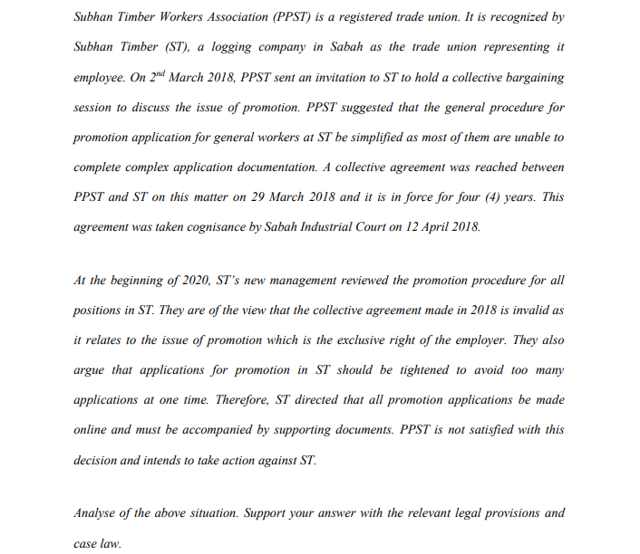 Subhan Timber Workers Association (PPST) is a