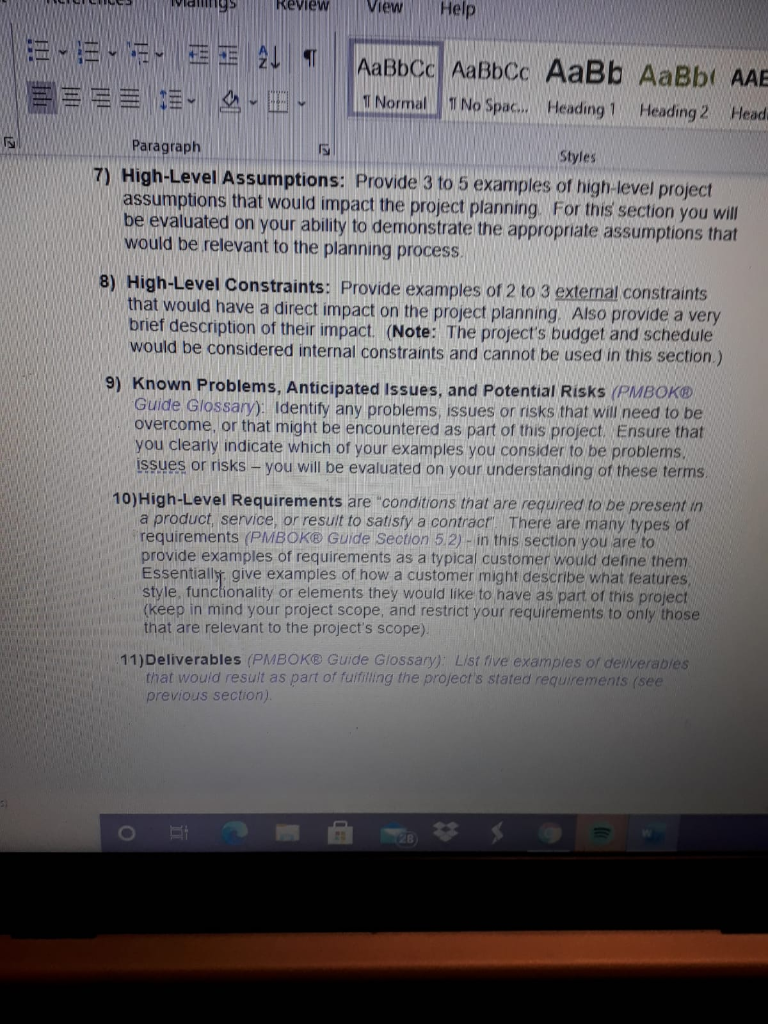 Assignment In this assignment, start the process