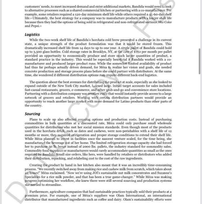 Read the case study and answer asap: How does the