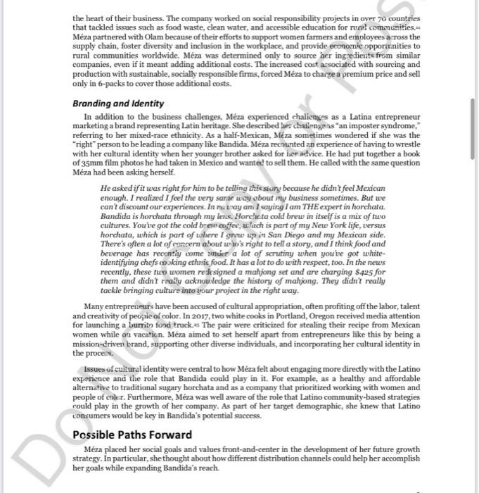 Read the case study and answer asap: How does the