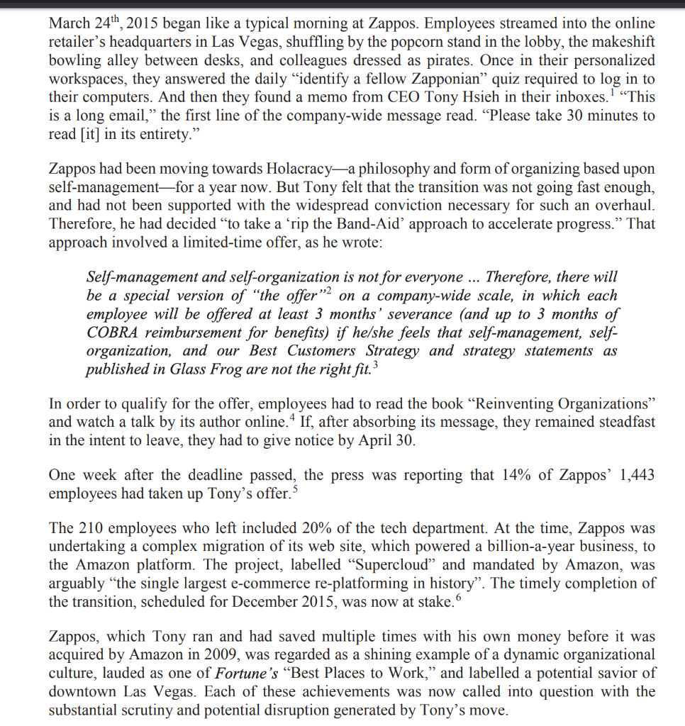 One paragraph for each question. Would you want