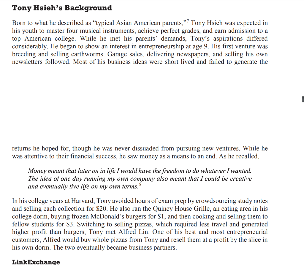 One paragraph for each question. Would you want