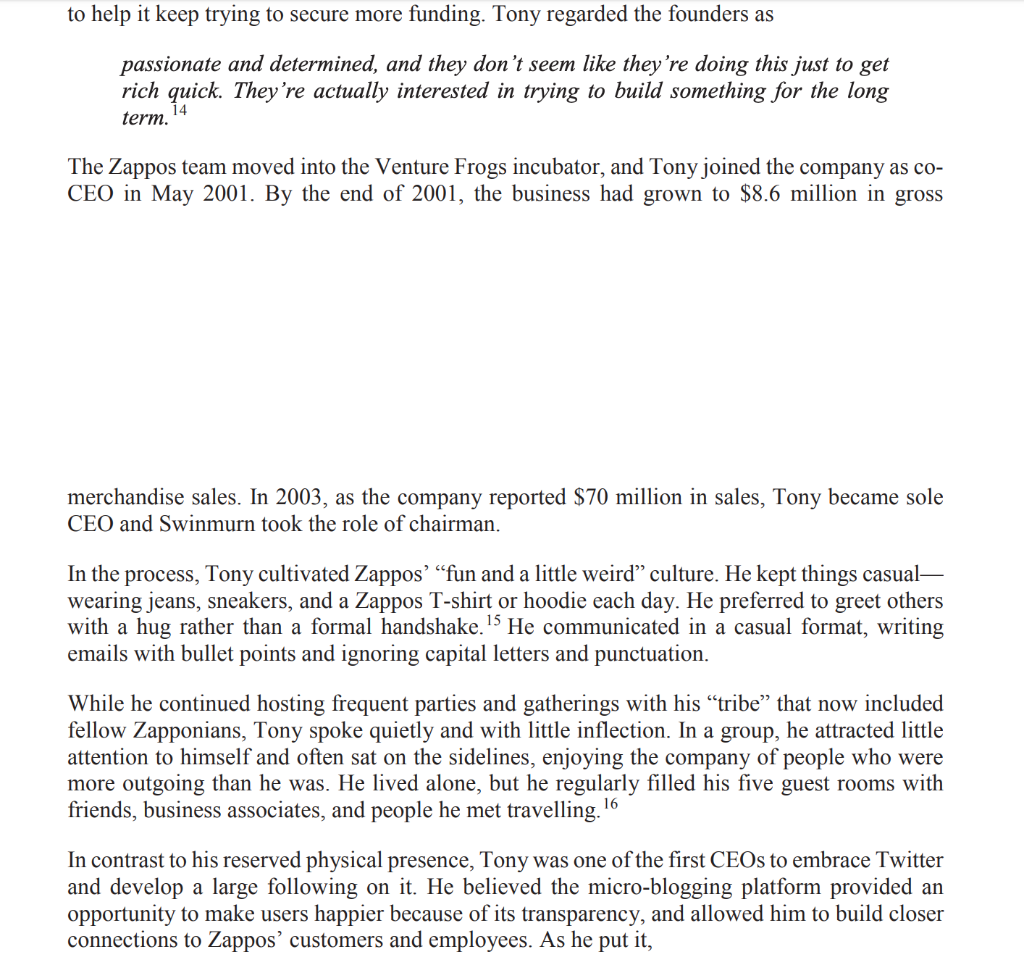 One paragraph for each question. Would you want