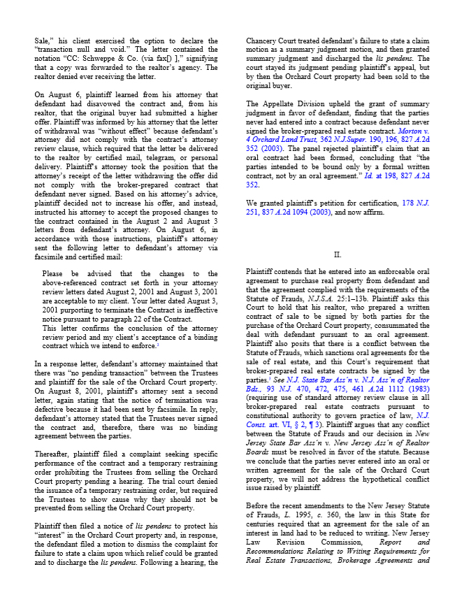 Can I get a case briefing on this case: Frederick