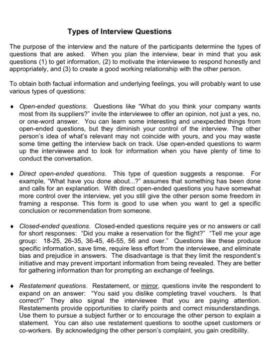 interview write up SUBJECT: Writing Assignment