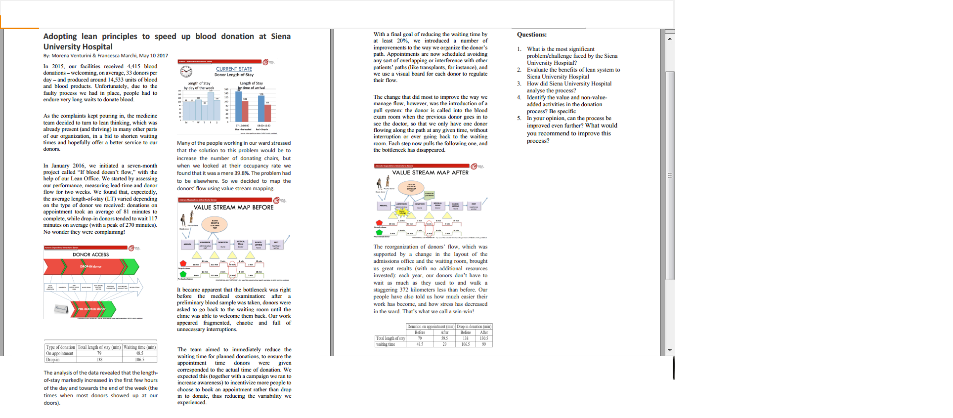 Questions: 1. What is the most significant