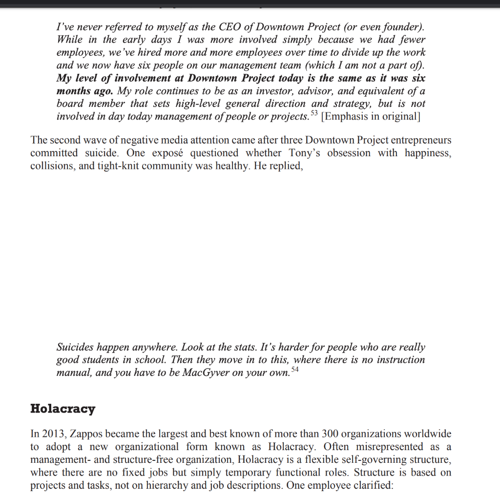 One paragraph for each question. Would you want