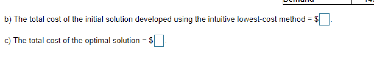 Find an initial solution to the following