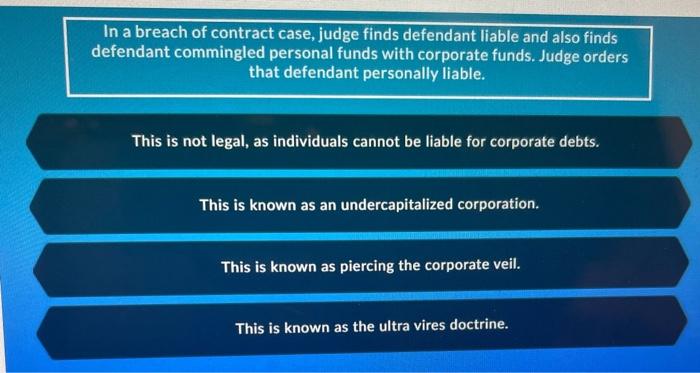 i need the answer to this asap please In a breach