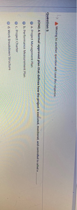 Mowing to another question will save this