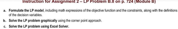 .B.8 The Lifang Wu Corporation manufactures two