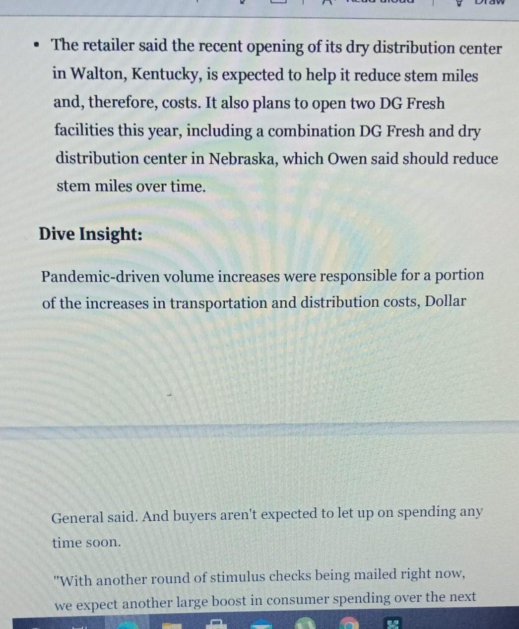 + | AV Read aloud | Draw SUPPLYCHAINDIVE BRIEF