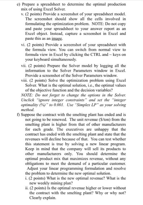 detailed below: Suppose the mining problem in