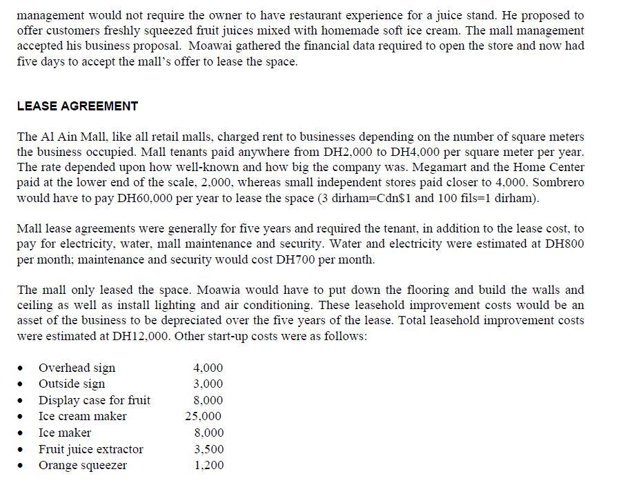 The assignment below is based on the case study