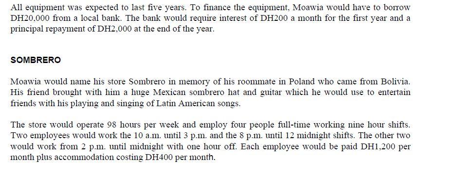 The assignment below is based on the case study