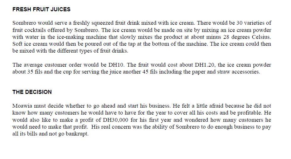 The assignment below is based on the case study