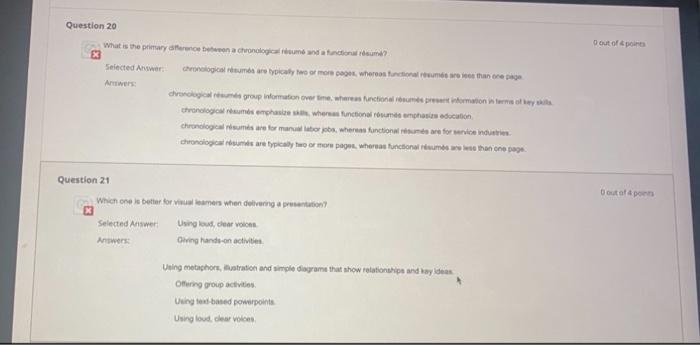 multiple choice need answer Question 1 Dout of 4
